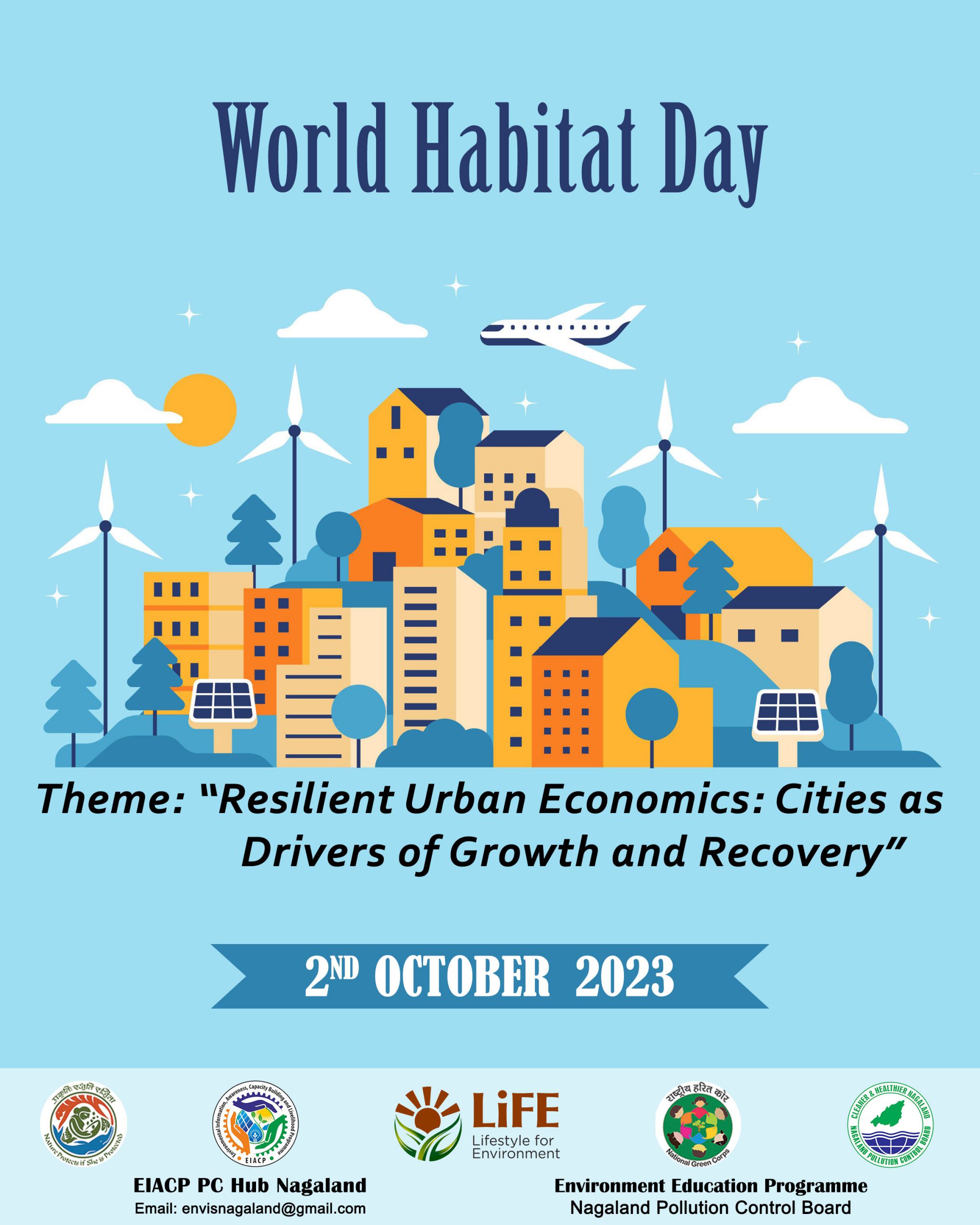 World Habitat Day 2 Oct 2023 Poster Nagaland Pollution Control Board