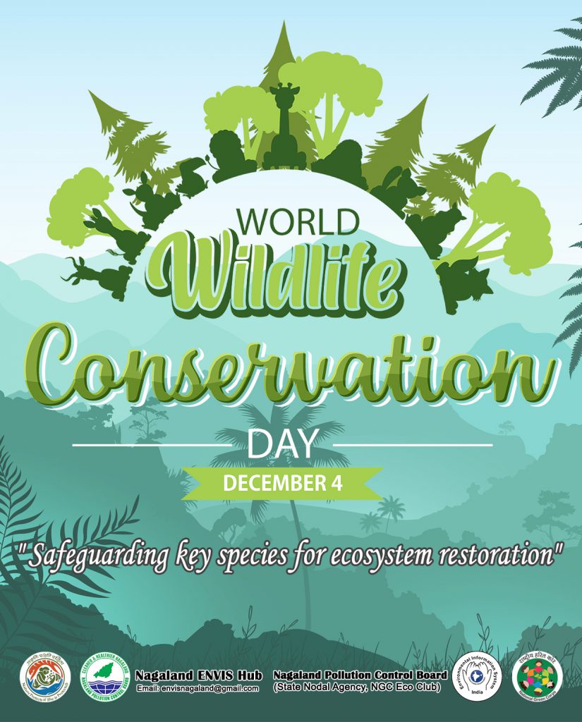 World Wildlife Conservation Day 4 Dec 2022 Poster Nagaland