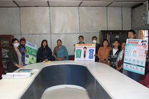 NPCB Officials with the Officers Staffs of Zunheboto Town Council