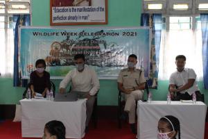 Officials at Wildlife Week 2021 Celebration at Vivekananda Kendra Vidyalaya Doyang, Wokha