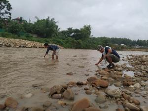 Sample Collection at Chathe River