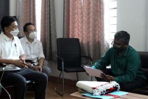 Shri R. Ramakrishnan, IAS, Principal Secretary & Dr. Atsase Thongtsar, OSD to Minister, EFCC official visit to NPCB